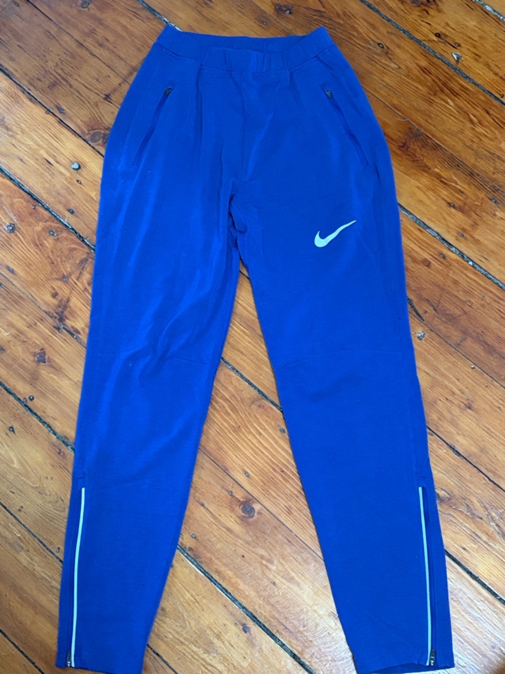 Nike US Team Cobalt Blue Athletic Joggers with Reflective White Swoosh